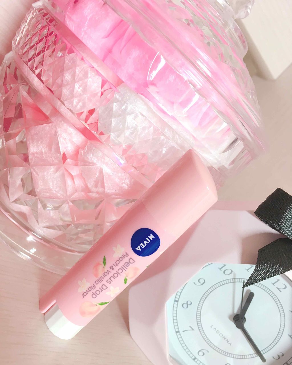 ニベア フレーバーリップ デリシャスドロップ ピーチの香り/ニベア/リップクリームを使ったクチコミ(1枚目)