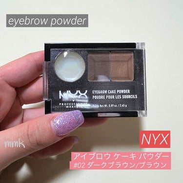 アイブロウ ケーキ パウダー/NYX Professional Makeup/パウダーアイブロウを使ったクチコミ（1枚目）