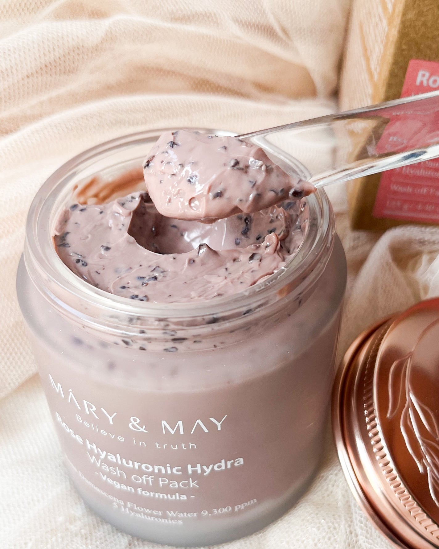ローズヒアルロニックハイドラウォッシュオフパック/MARY&MAY/洗い流すパック・マスクを使ったクチコミ(2枚目)