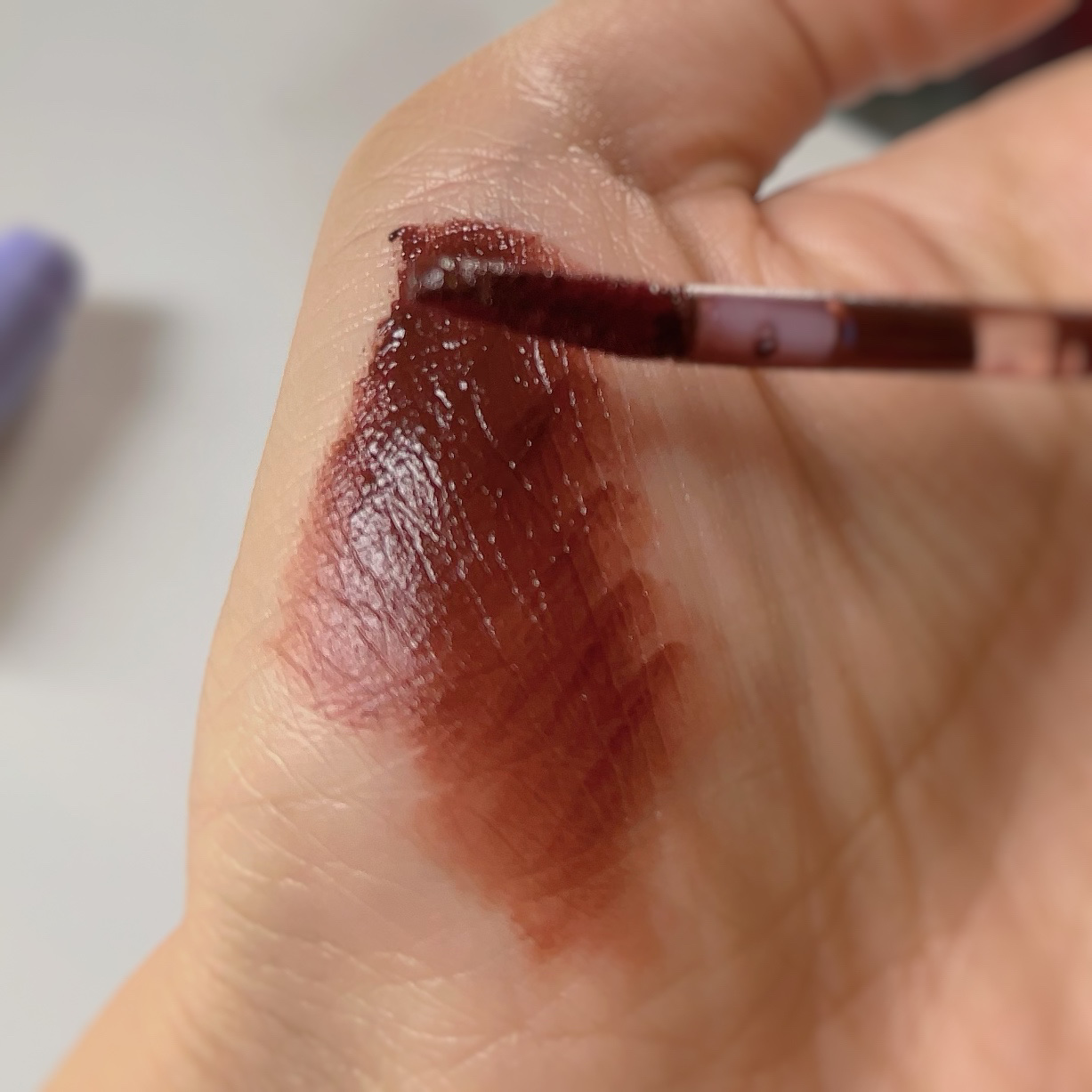 ドリーミーレイトナイト メロウティント M11 ピロウトークブリック/MERZY/リップティントを使ったクチコミ（2枚目）