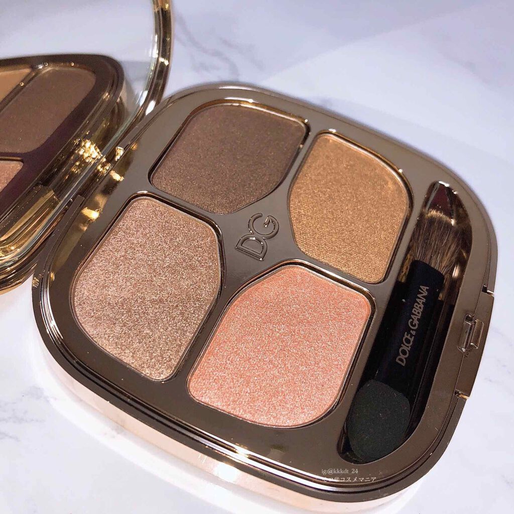 フェリンアイズ インテンスアイシャドウ クアッド/DOLCE&GABBANA BEAUTY/アイシャドウパレットを使ったクチコミ(2枚目)