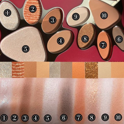 トラ十色アイシャドウパレット/COLORKEY/アイシャドウパレットを使ったクチコミ(3枚目)