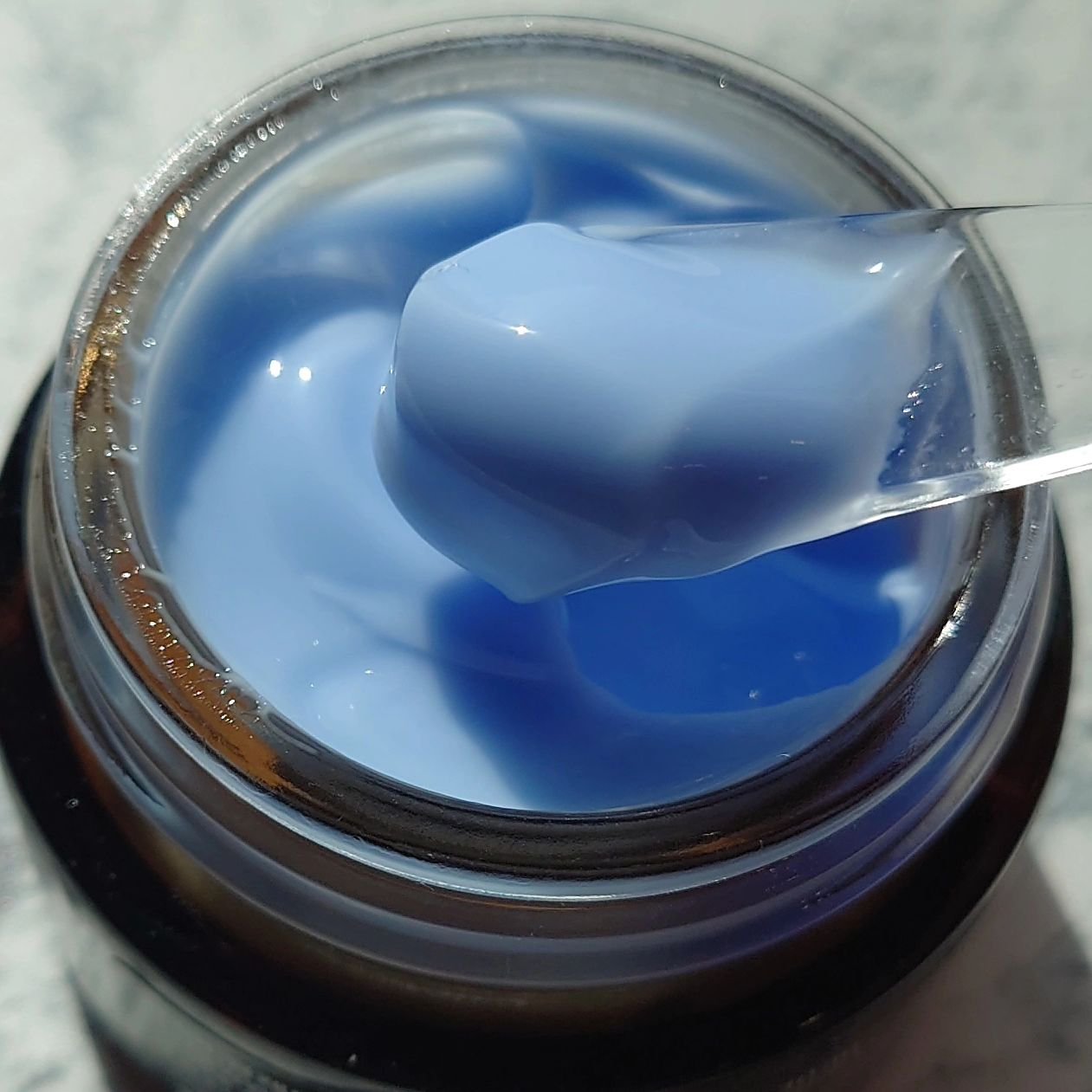 ミッドナイトブルーカーミングクリーム/Klairs/フェイスクリームを使ったクチコミ（3枚目）