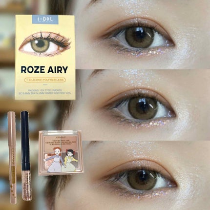 CANNA ROZE AIRY/URIA i-DOL/カラーコンタクトレンズを使ったクチコミ(3枚目)