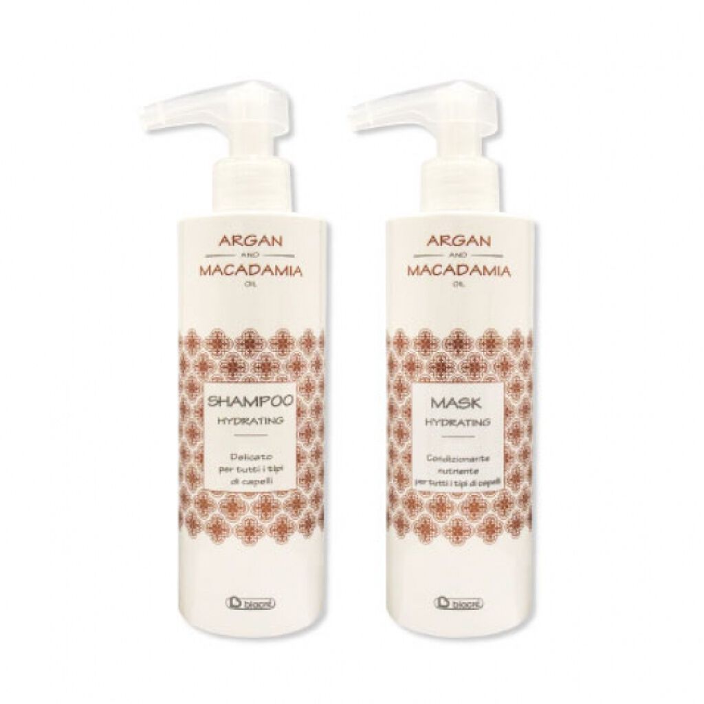 Biacre アルガンオイル＆マカダミアオイルシャンプー／ハイドレイティングマスク