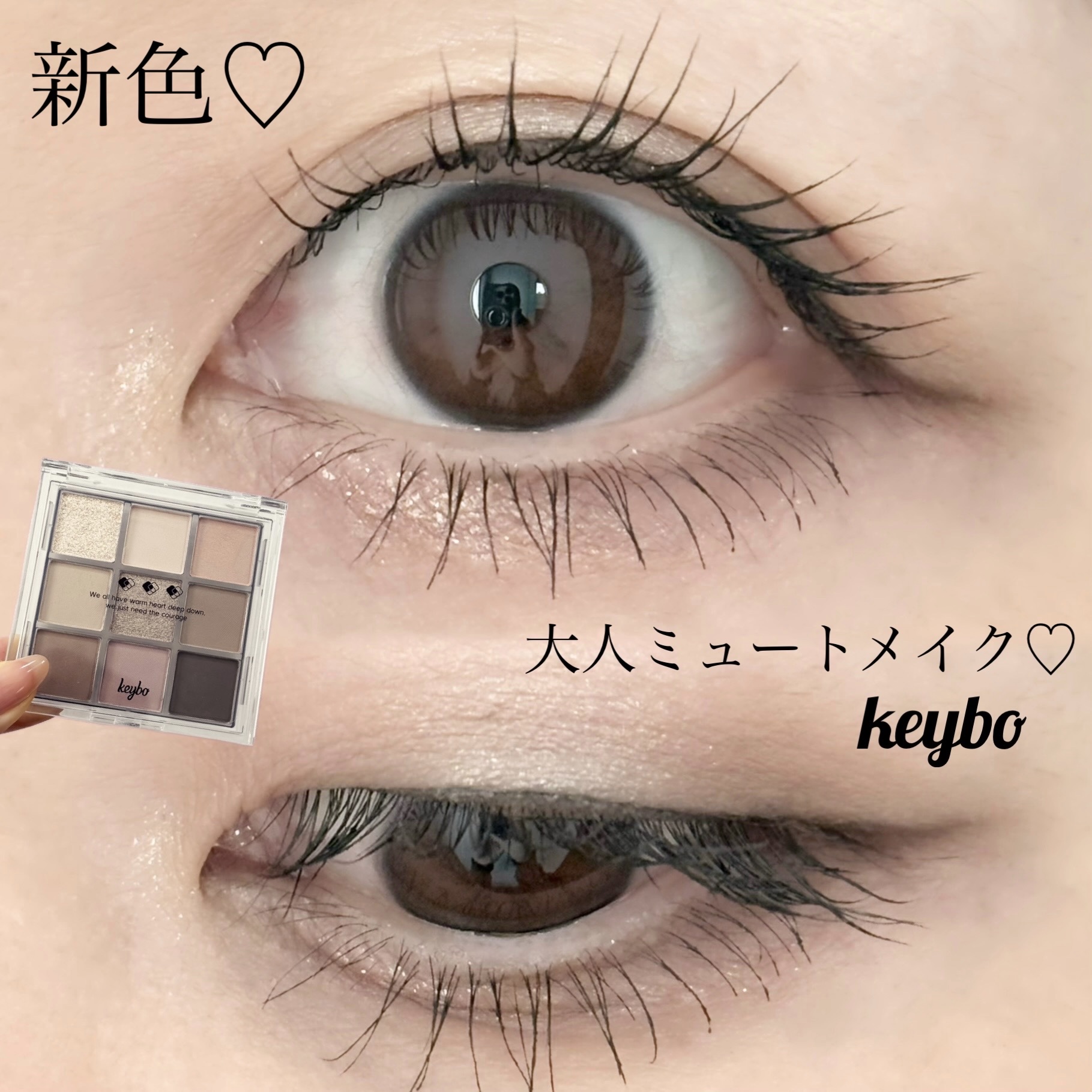 KEYBO FALL IN LOVE SHADOW PALETTE/keybo/アイシャドウパレットを使ったクチコミ（1枚目）