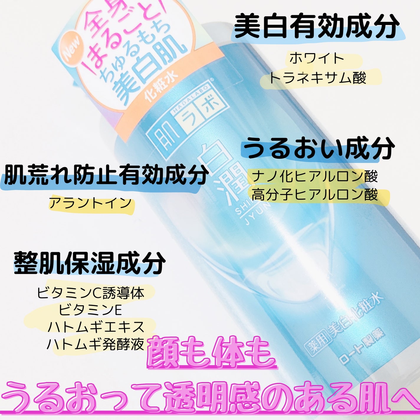 白潤薬用美白化粧水/肌ラボ/化粧水を使ったクチコミ(2枚目)