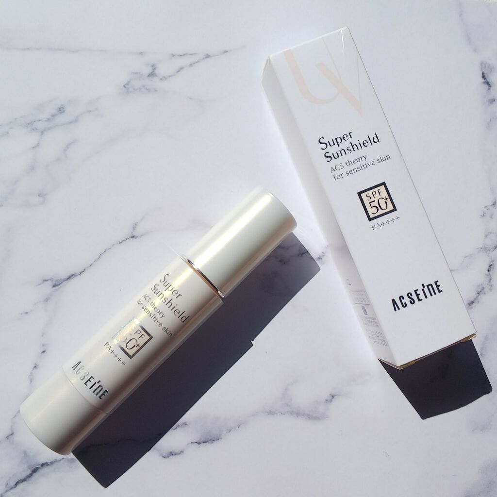 スーパーサンシールド EX<R>/ACSEINE/日焼け止めクリームを使ったクチコミ(2枚目)