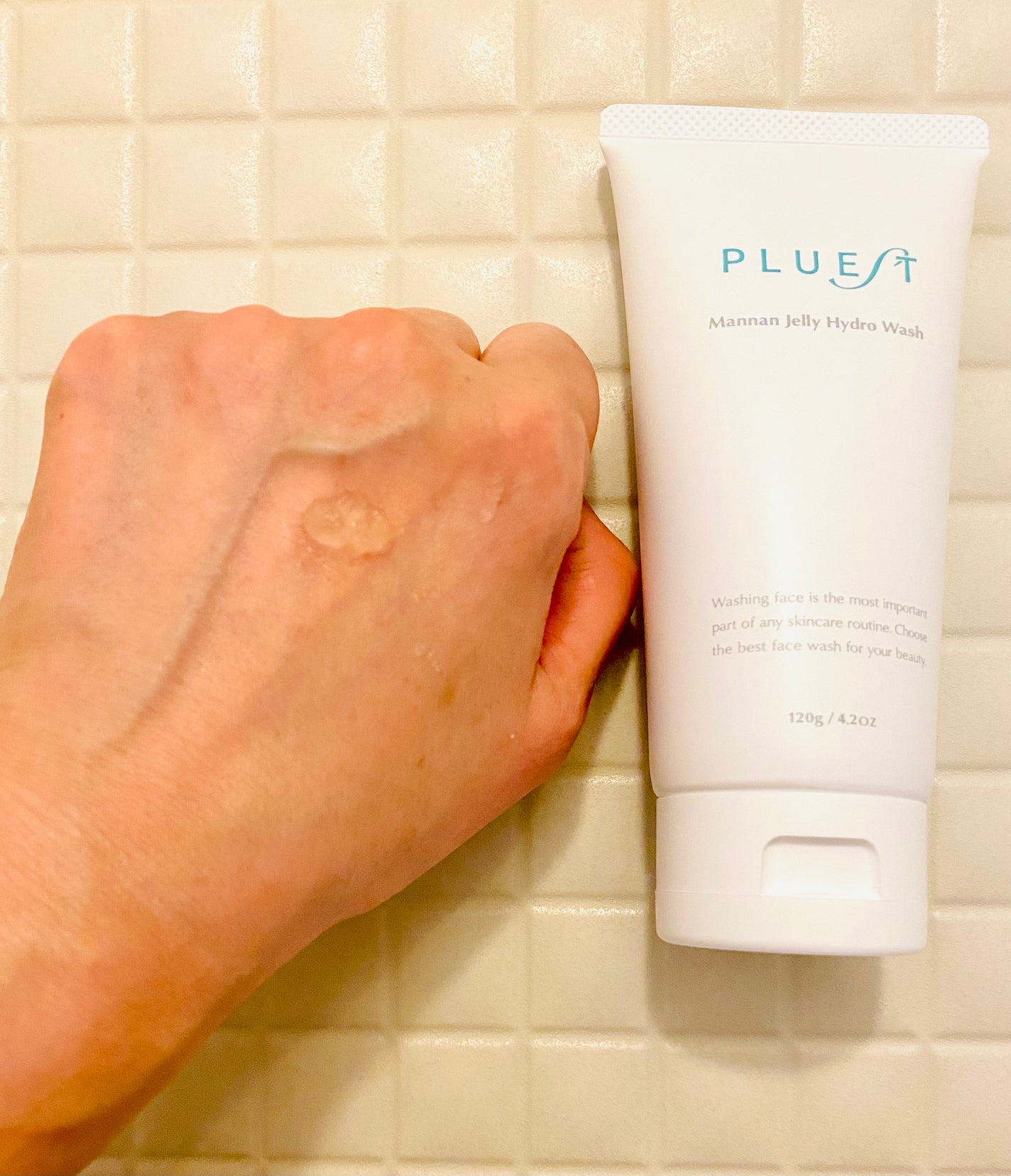 マンナンジェリーハイドロウォッシュ/PLUEST/洗顔料を使ったクチコミ(2枚目)