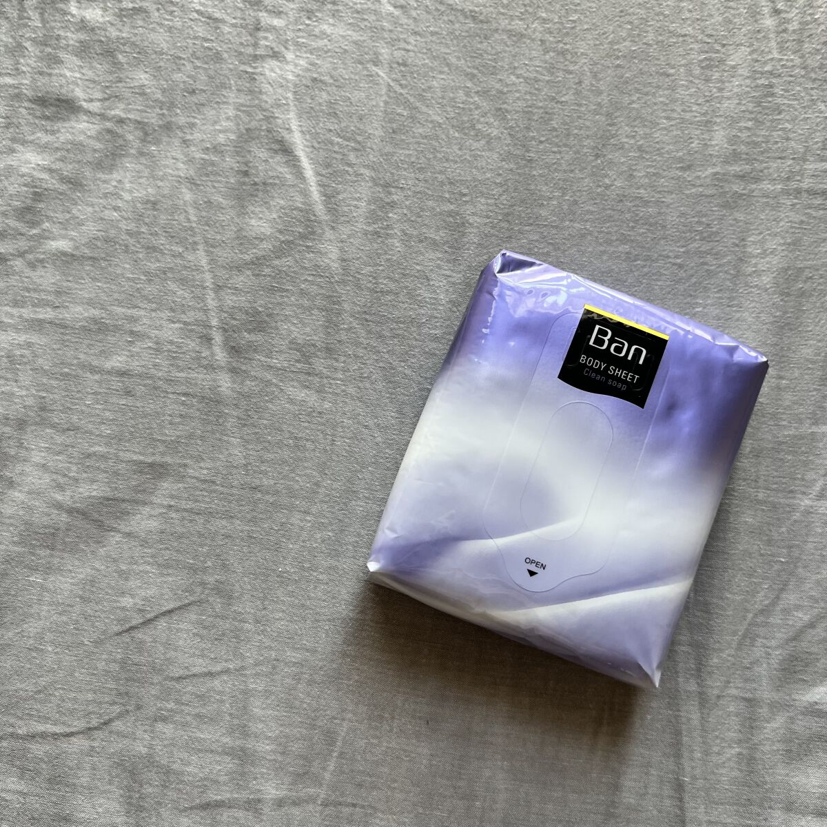 さっぱり感PREMIUMシート パウダーinタイプ  クリーンソープの香り/Ban/デオドラント・制汗剤を使ったクチコミ（2枚目）