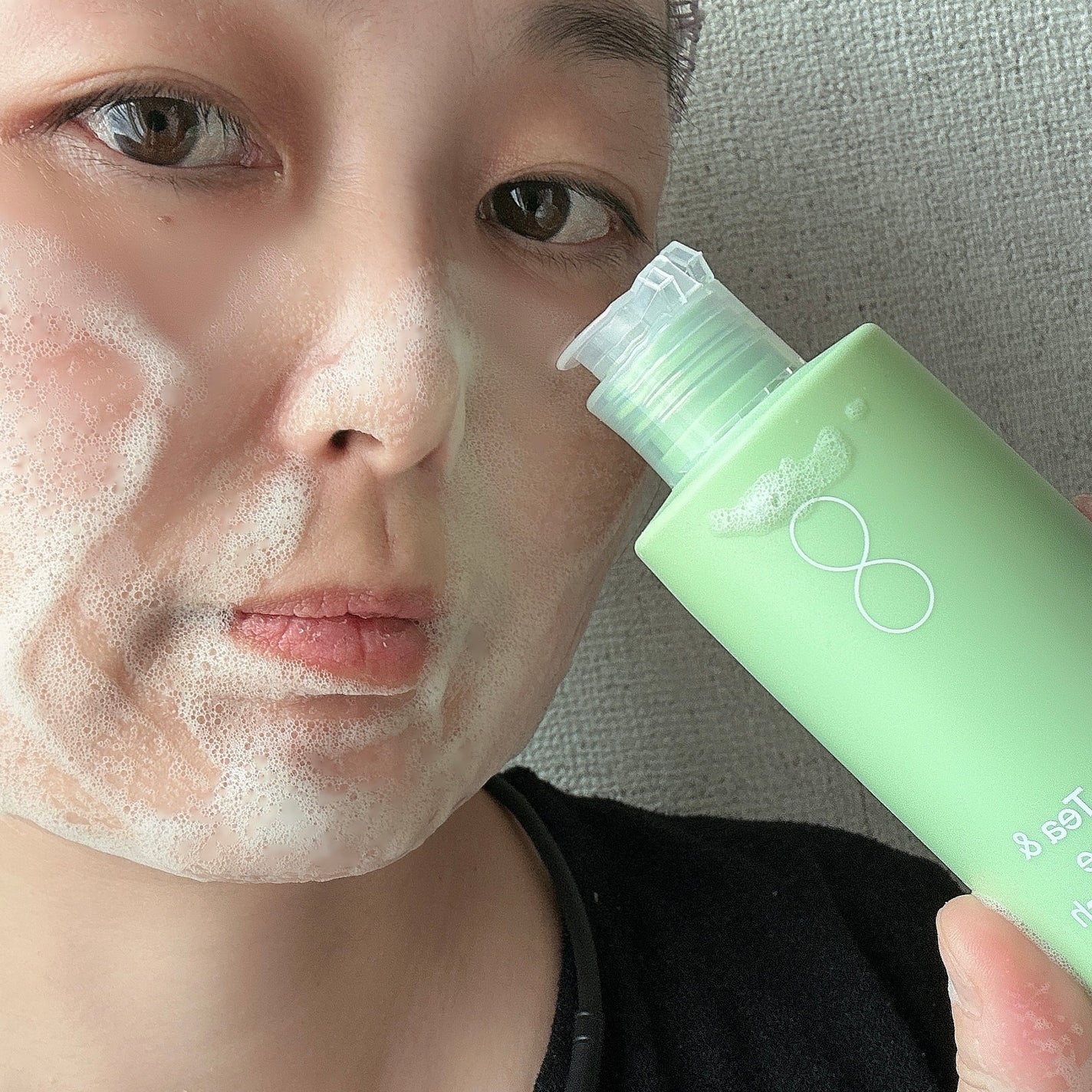 もふるん on LIPS 「BYWISHTRENDグリーンティーエンザイムパウダーウォッシ..」(5枚目)