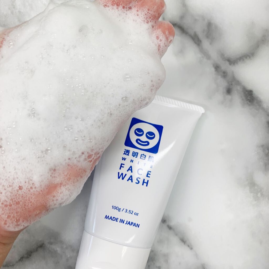ホワイトフェイスウォッシュ/透明白肌/洗顔フォームを使ったクチコミ（2枚目）
