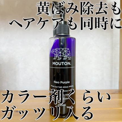 ネオムラサキシャンプー パープル/MOUTON/サロンシャンプーを使ったクチコミ(1枚目)