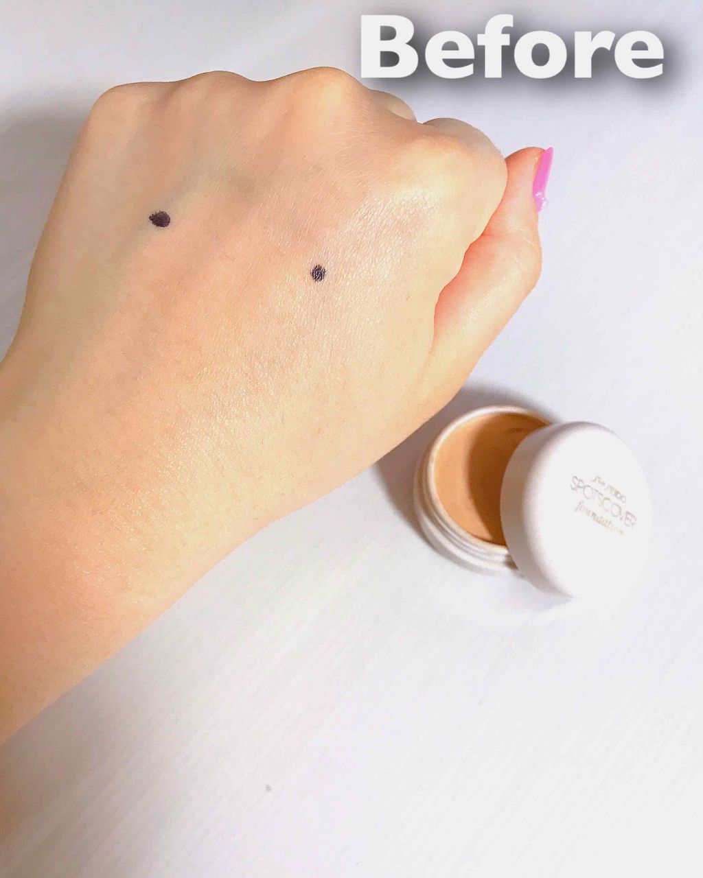 スポッツカバー ファウンデイション/SHISEIDO/クリームコンシーラーを使ったクチコミ（2枚目）