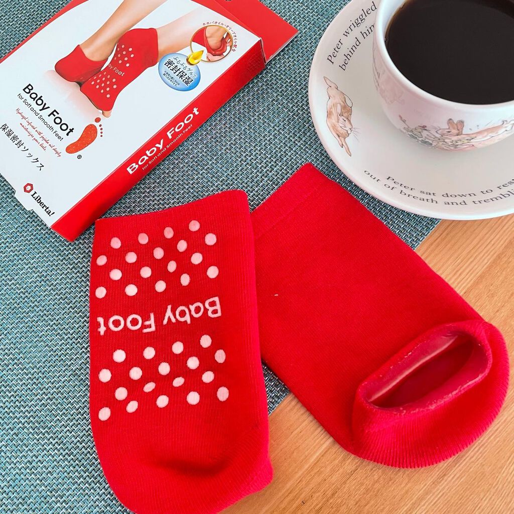 ベビーフット 保湿密封ソックス/ベビーフット/レッグ・フットケアを使ったクチコミ（1枚目）