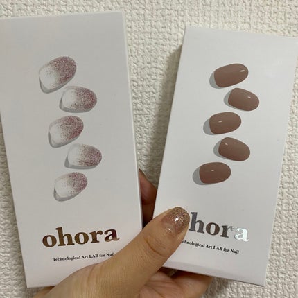 セミキュアジェルネイル(ハンド) NB-015 N Mauve Pink /ohora/ネイルシールを使ったクチコミ(3枚目)