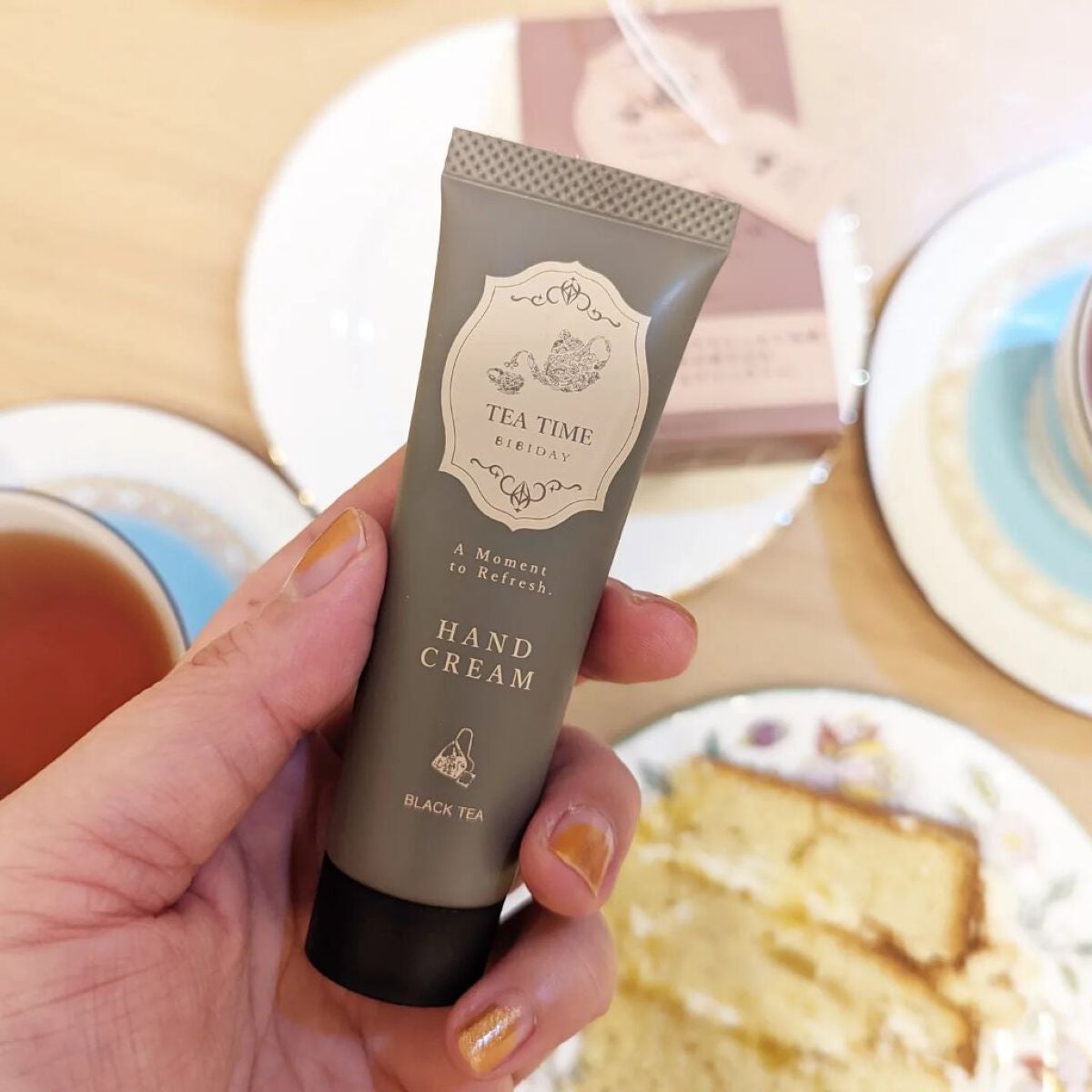 ティータイム ハンドクリーム ブラックティーの香り/BIBIDAY/ハンドクリームを使ったクチコミ(2枚目)