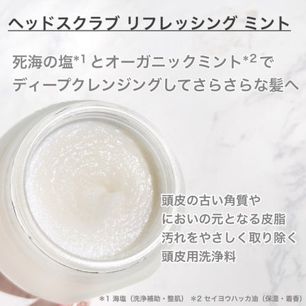 ヘッドスクラブ リフレッシング(ミント)/SABON/ヘッドスクラブを使ったクチコミ(2枚目)