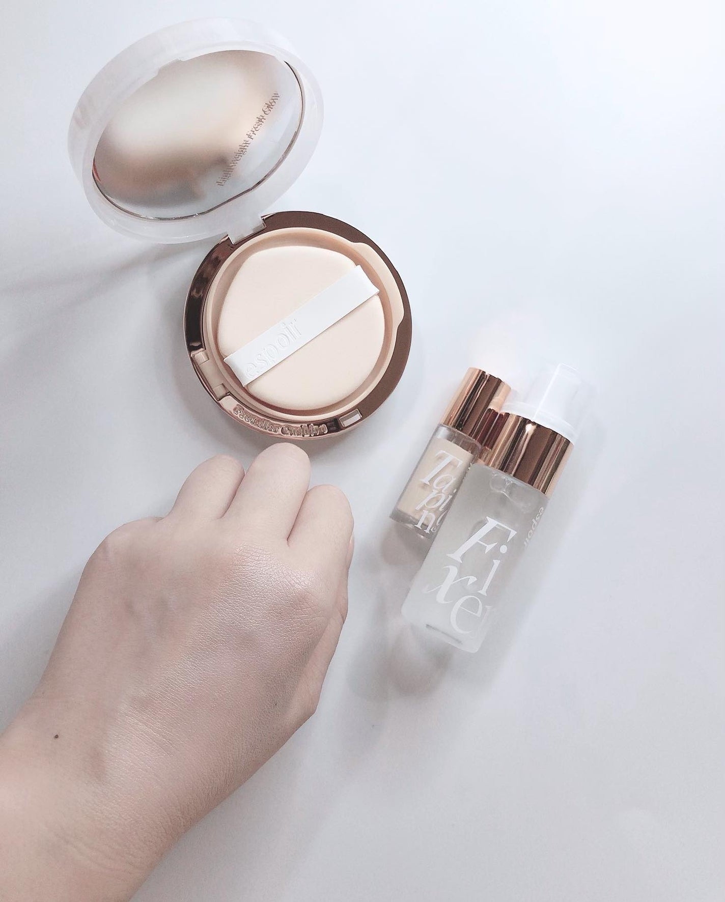 プロテーラービーグロウクッション ニュークラス/espoir/クッションファンデーションを使ったクチコミ(2枚目)