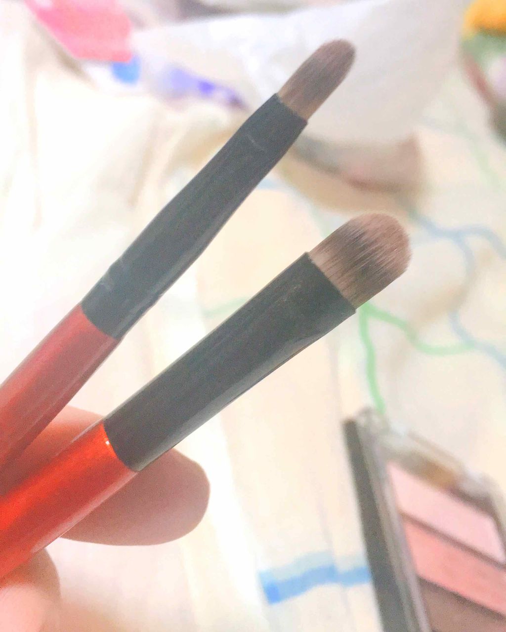 春姫 アイシャドウブラシ/DAISO/メイクブラシを使ったクチコミ（1枚目）