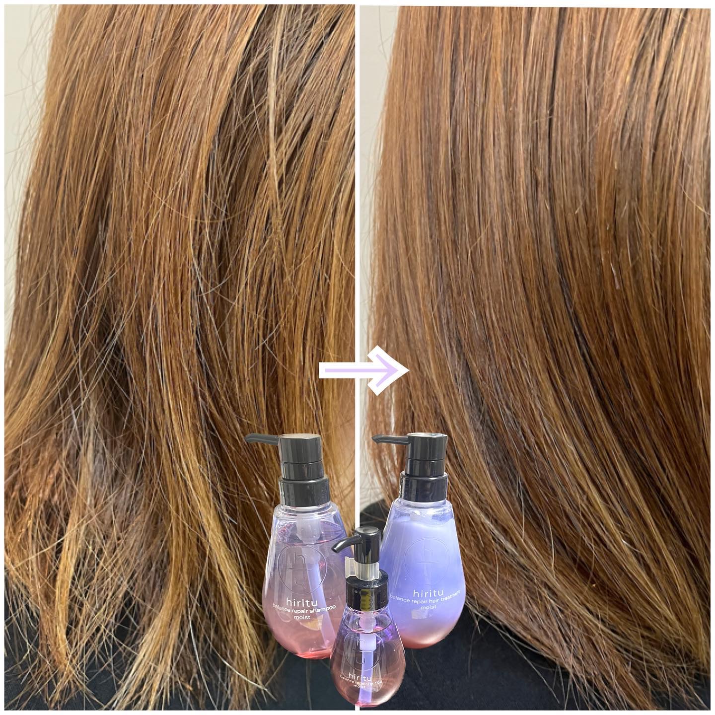 バランスリペア シャンプー/ヘアトリートメント モイスト/hiritu/市販シャンプーを使ったクチコミ（3枚目）