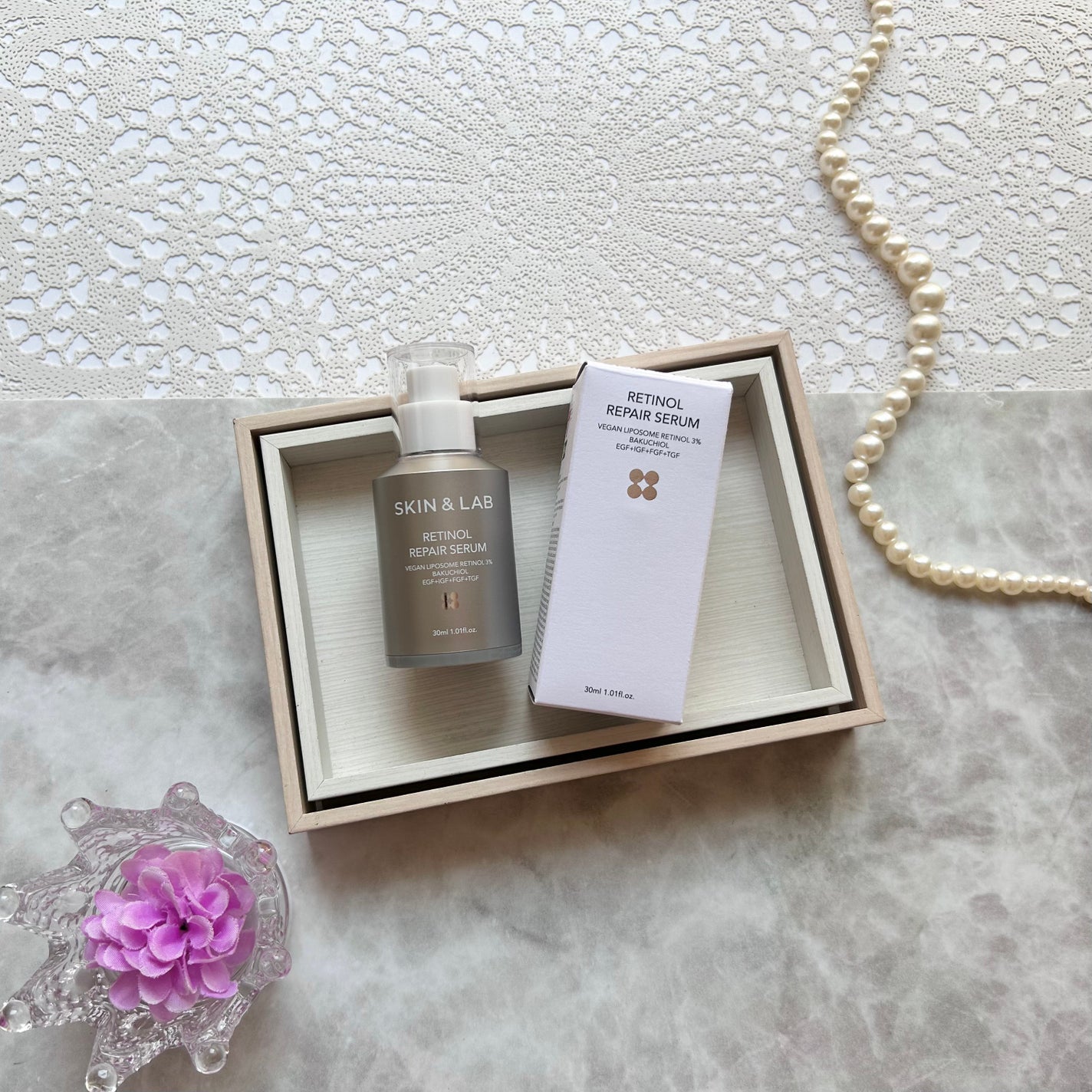 ヴィーガンリポソームレチノールセラム/SKIN&LAB/美容液を使ったクチコミ(1枚目)