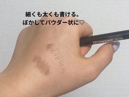 ファッションブロウ パウダーインペンシル N/MAYBELLINE NEW YORK/アイブロウペンシルを使ったクチコミ(3枚目)