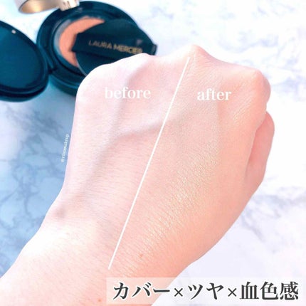 フローレス ルミエール ラディアンス パーフェクティング クッション/ローラ メルシエ/クッションファンデーションを使ったクチコミ(2枚目)