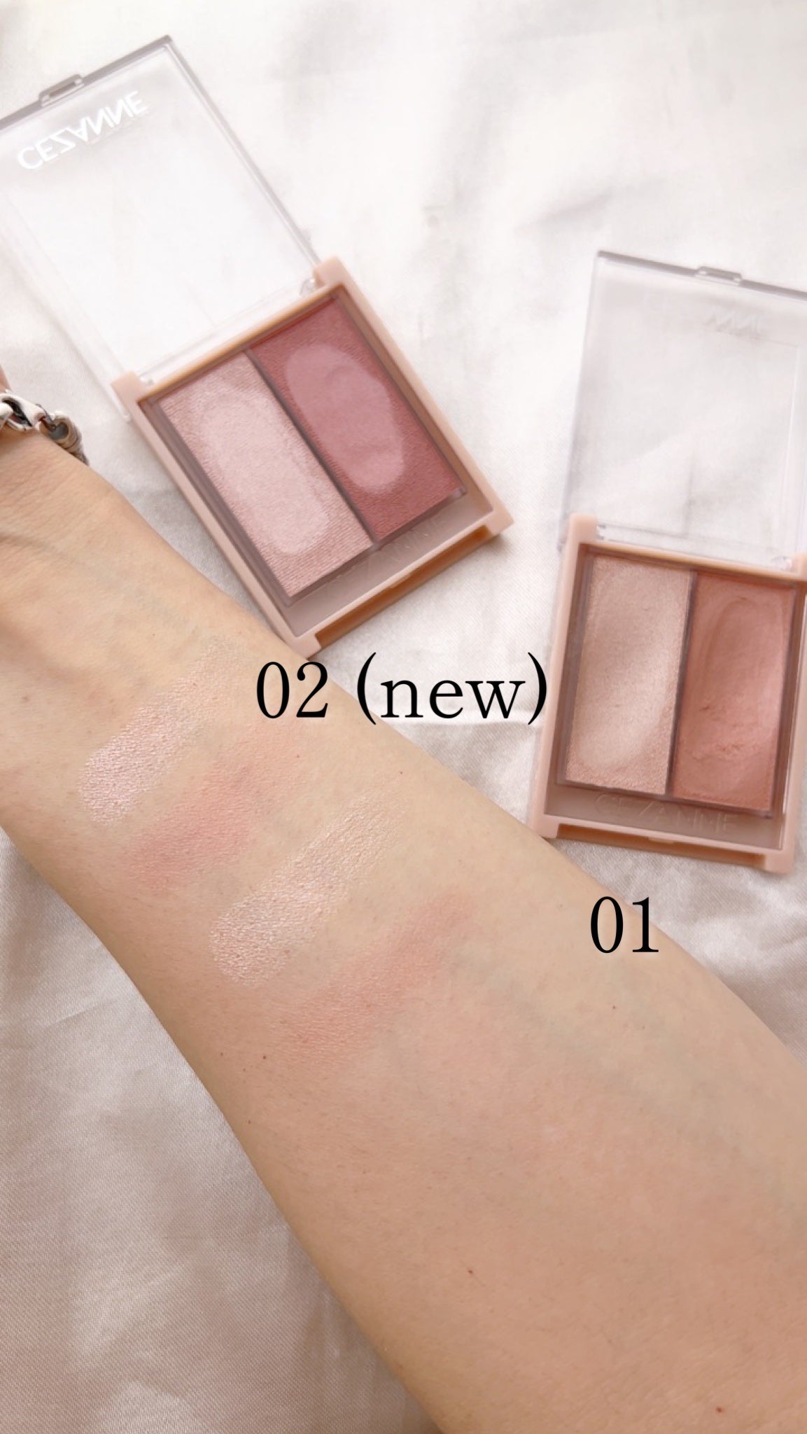 フェイスグロウカラー/CEZANNE/クリームハイライトを使ったクチコミ(2枚目)