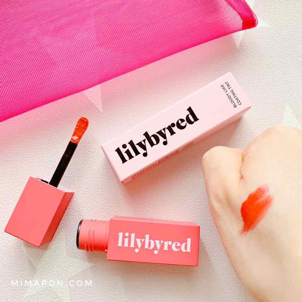 ブラッディライアー コーティングティント/lilybyred/リップティントを使ったクチコミ（2枚目）