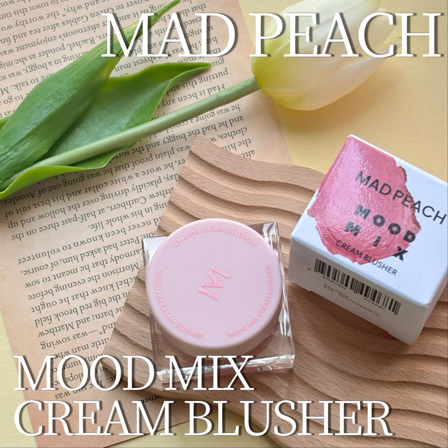 ムードミックスクリームブラッシャー/MAD PEACH/ジェル・クリームチークを使ったクチコミ（1枚目）