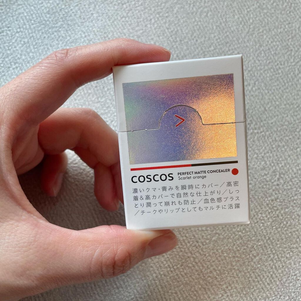 パーフェクトマットコンシーラー スカーレットオレンジ/COSCOS/クリームコンシーラーを使ったクチコミ(2枚目)