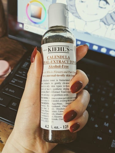 キールズ ハーバル トナー CL アルコールフリー/Kiehl's/化粧水を使ったクチコミ（1枚目）