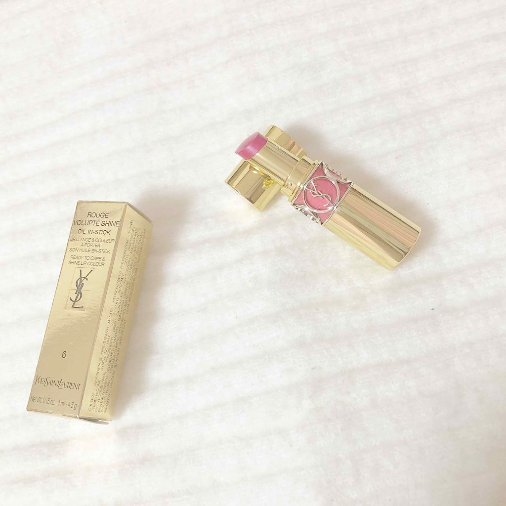 ルージュ ヴォリュプテ シャイン/YVES SAINT LAURENT BEAUTE/口紅を使ったクチコミ(1枚目)