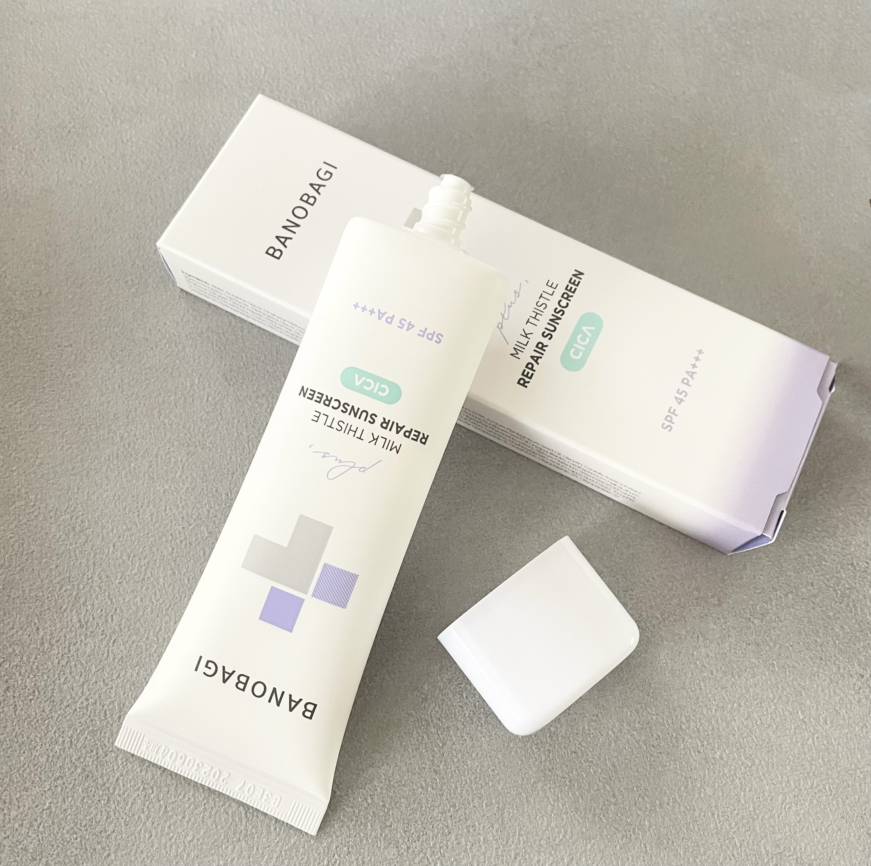 ミルクシスルリペアシカサンスクリーンプラス/BANOBAGI/日焼け止めミルクを使ったクチコミ（3枚目）