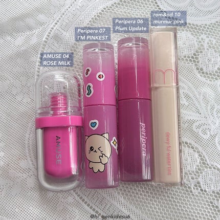 デュイフルウォーターティント/rom&nd/リップティントを使ったクチコミ(2枚目)