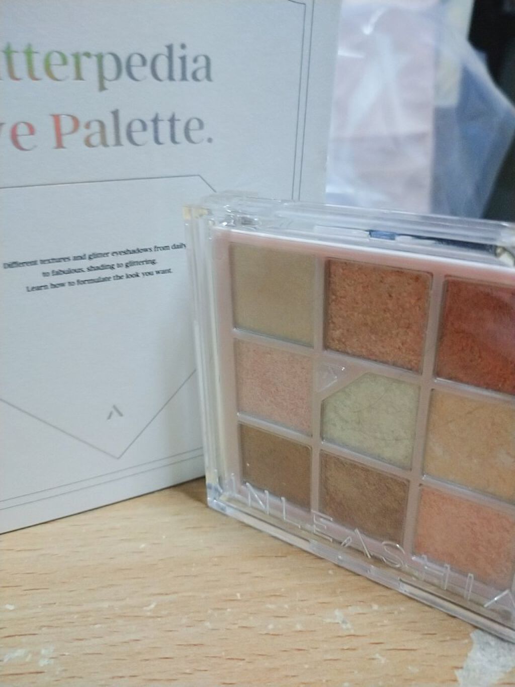 グリッターペディアアイパレット/unleashia/アイシャドウパレットを使ったクチコミ（1枚目）