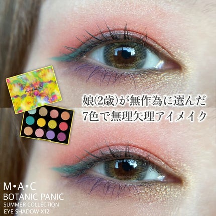 スモール アイシャドウ × 12 (ボタニック パニック)/M・A・C/アイシャドウパレットを使ったクチコミ(1枚目)