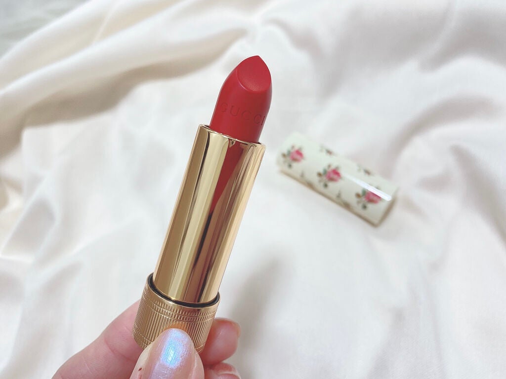 グッチ ルージュ ア レーヴル ヴォワル/GUCCI beauty/口紅を使ったクチコミ(6枚目)