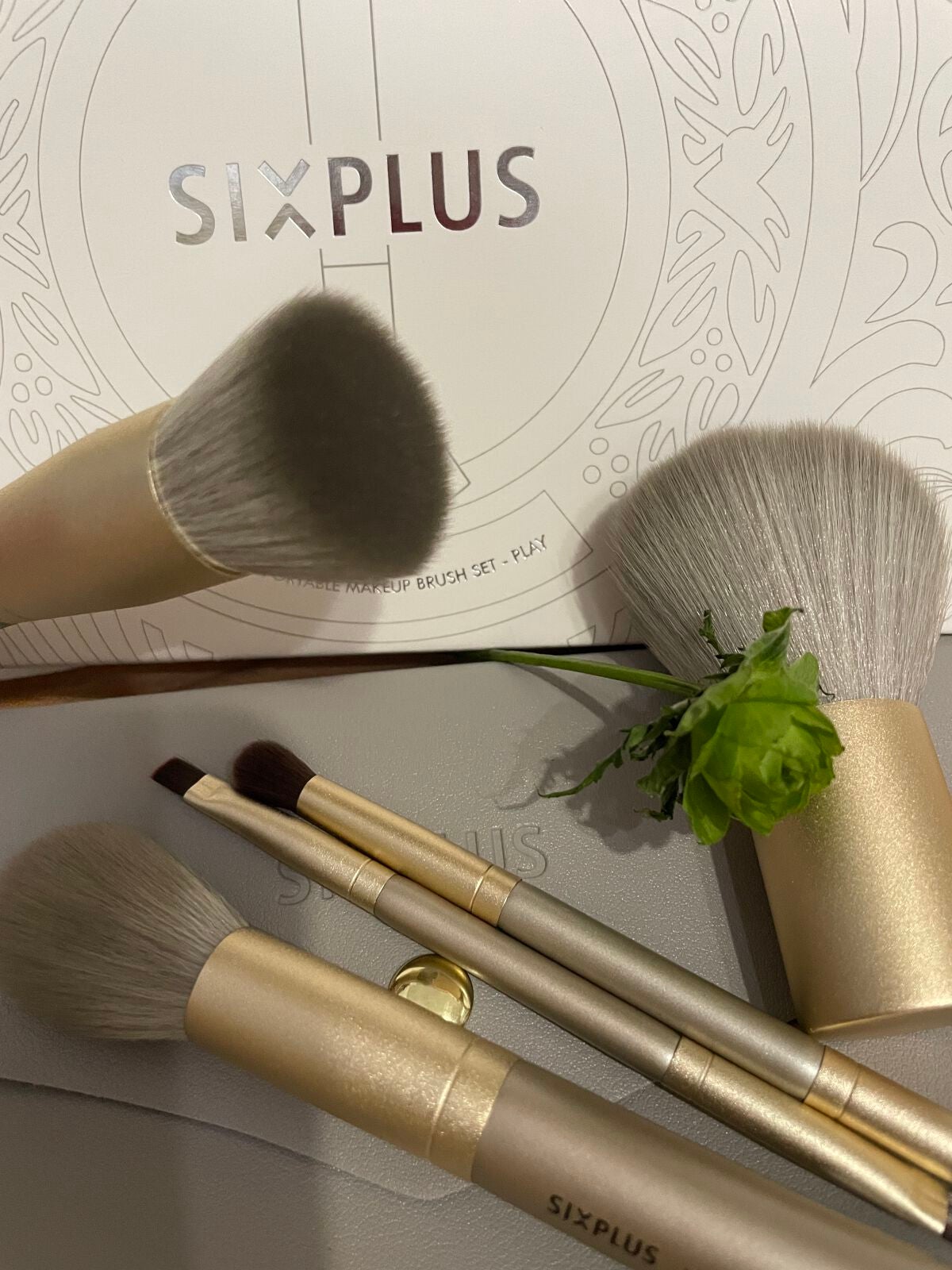 SIXPLUS 携帯用 メイクブラシ5本セット Playシリーズ/SIXPLUS/メイクブラシを使ったクチコミ(1枚目)