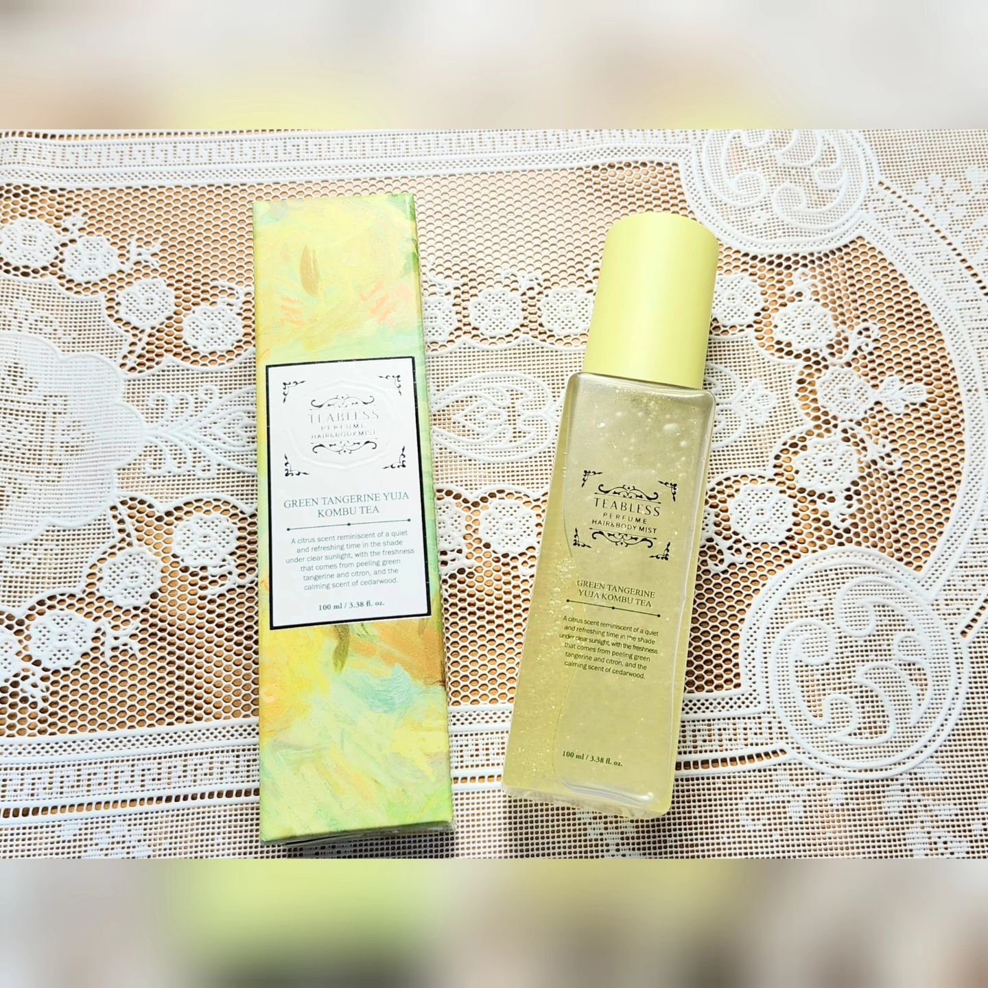 清柑柚子コンブチャパフュームヘア&ボディミスト/TEABLESS/ヘアミストを使ったクチコミ（1枚目）