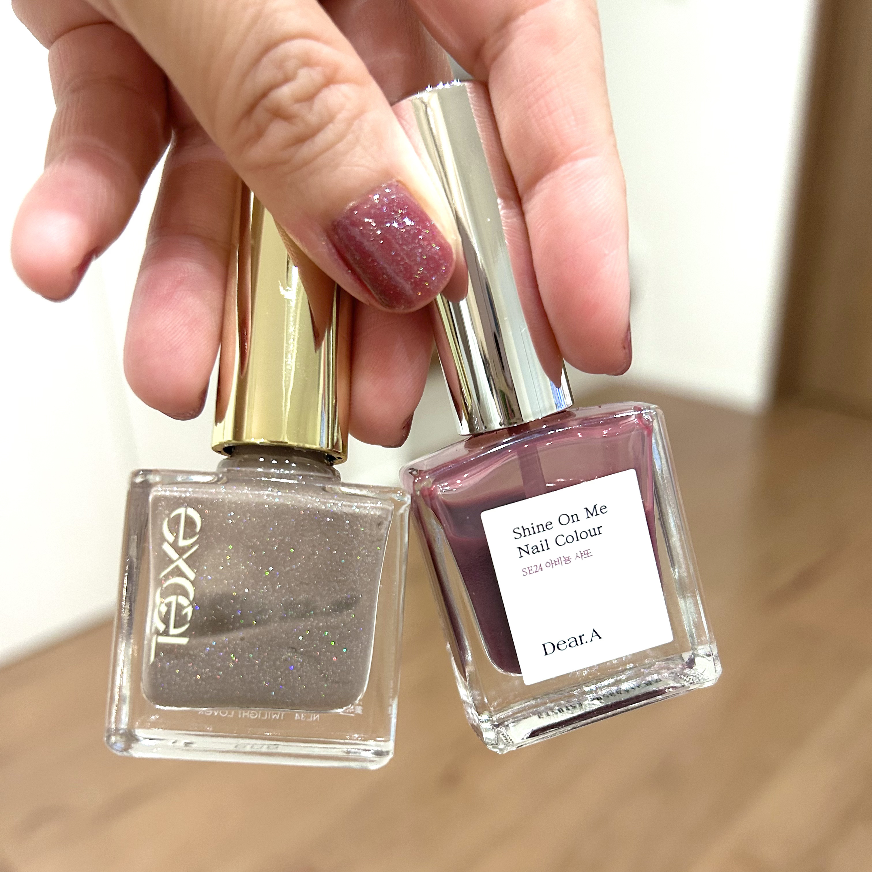 シャインオンミーネイルカラー SE24.アビニョンシャト/Dear.A/マニキュアを使ったクチコミ（1枚目）