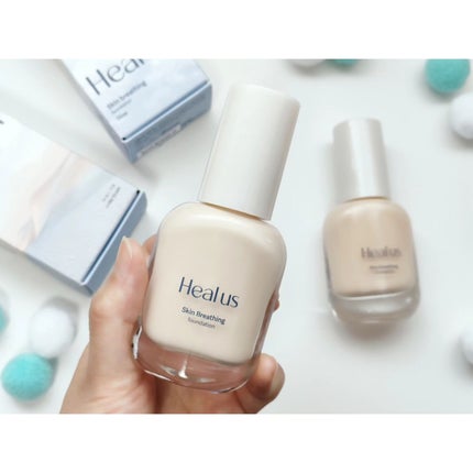 Skin breathing foundation Glow/Healus/リキッドファンデーションを使ったクチコミ(2枚目)