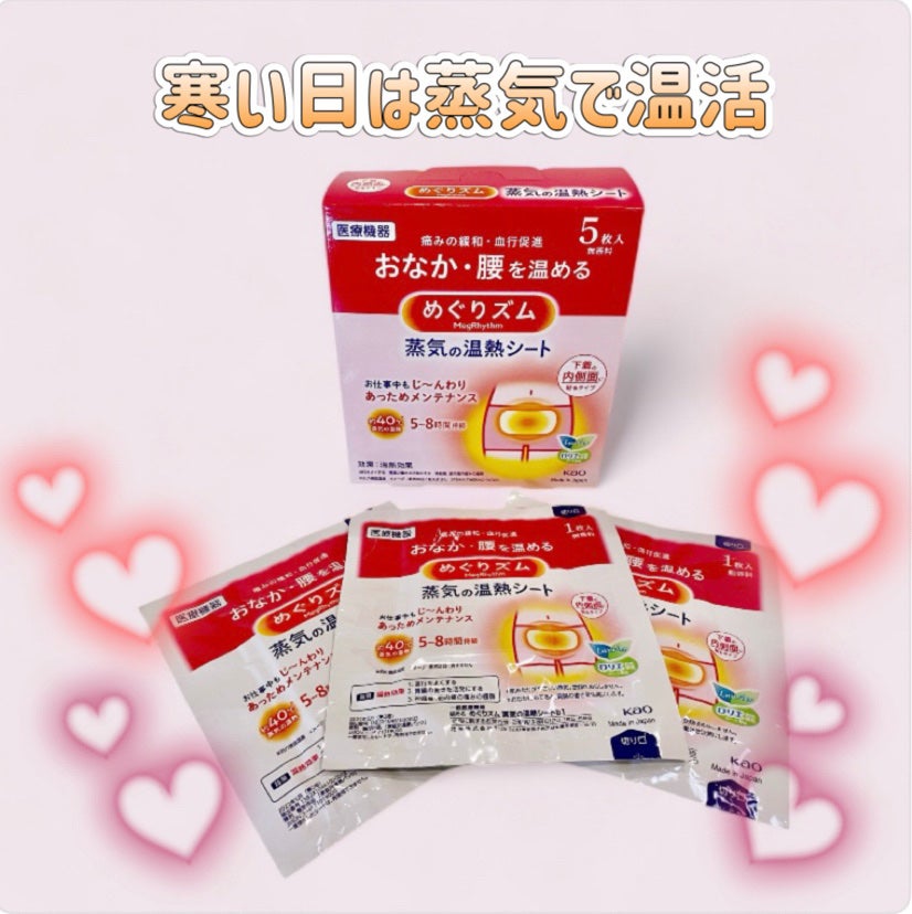 蒸気の温熱シート 下着の内側面に貼るタイプ/めぐりズム/その他を使ったクチコミ(1枚目)
