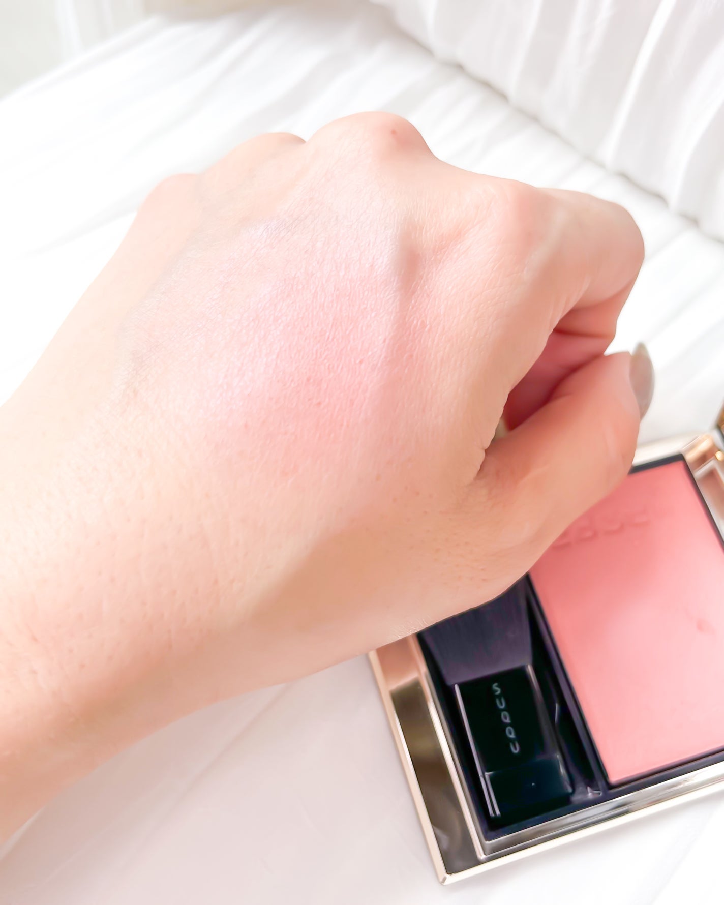 メルティング パウダー ブラッシュ/SUQQU/パウダーチークを使ったクチコミ(4枚目)