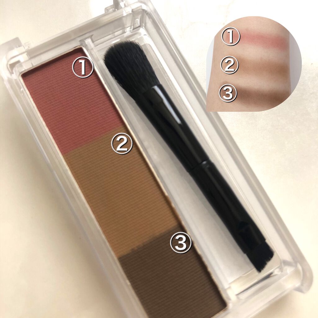 アイブロー パウダー/ちふれ/パウダーアイブロウを使ったクチコミ(2枚目)