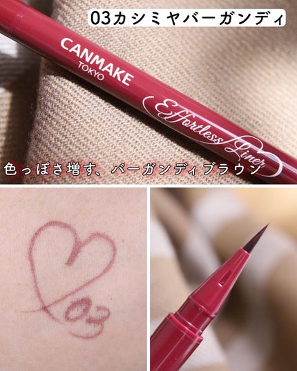 エフォートレスライナー/キャンメイク/リキッドアイライナーを使ったクチコミ(5枚目)