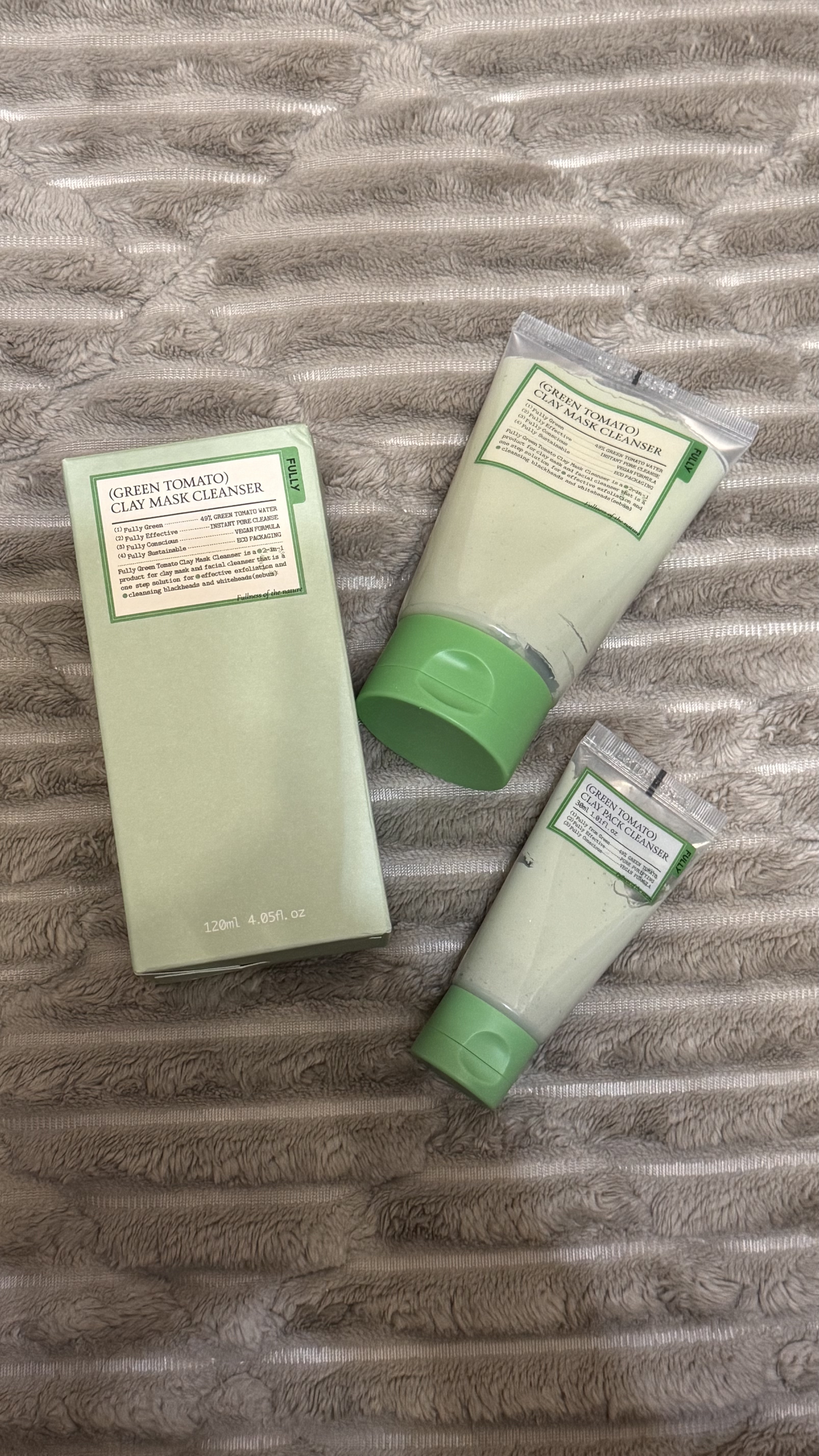 グリーントマトクレイマスククレンザー/FULLY/洗い流すパック・マスクを使ったクチコミ（2枚目）