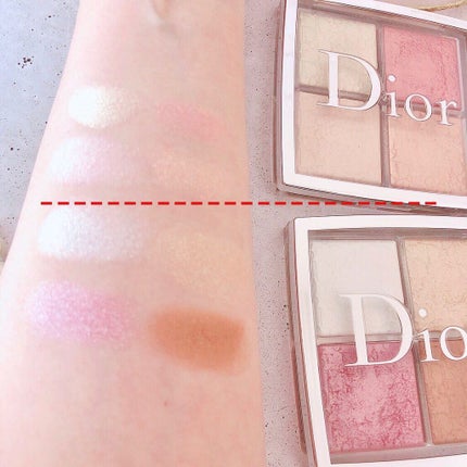 ディオール バックステージ フェイス グロウ パレット/Dior/ハイライトを使ったクチコミ(2枚目)