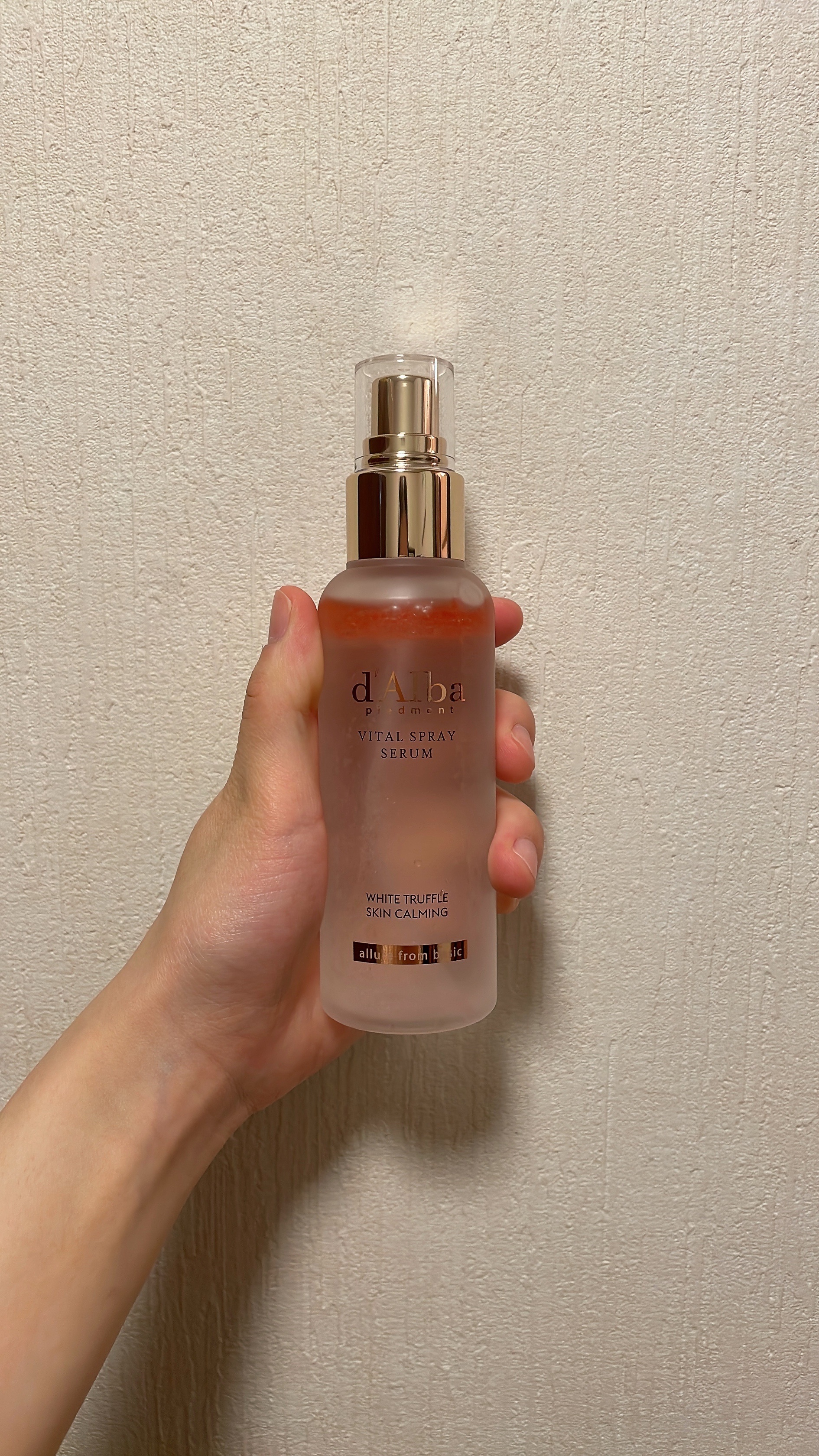 ダルバ ホワイトトリュフバイタルスプレーセラム/ダルバ/ミスト状化粧水を使ったクチコミ（1枚目）